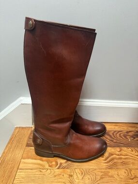 NWOT Frye Brown Leather Tall Riding Boots size 7